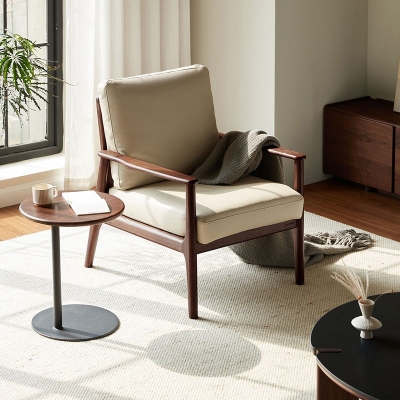 Wood Frame Chair with Fabric