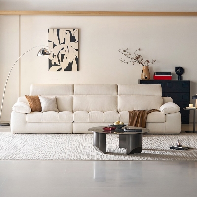 Solid wood frame fabric couch